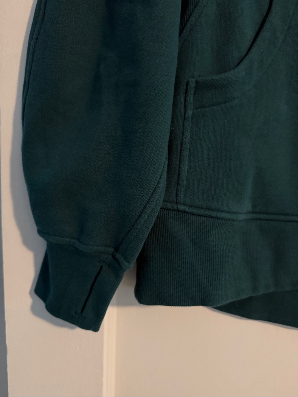 Lululemon Scuba Oversized Funnel-Neck Half Zip Long Storm Teal XS/S - Picture 8 of 9